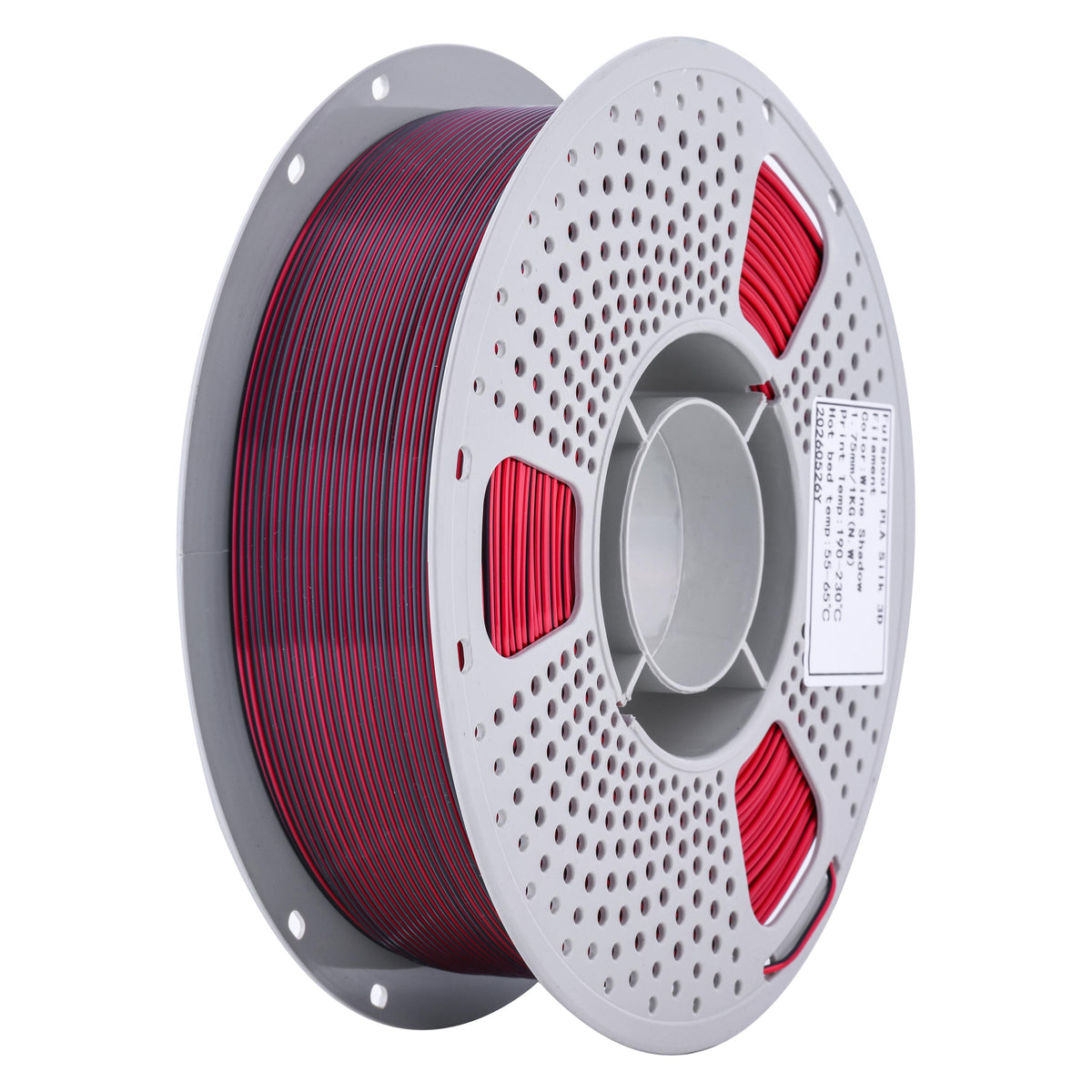 Fulspool Silk Two Tone PLA Filament 1.75mm, WINE SHADOW