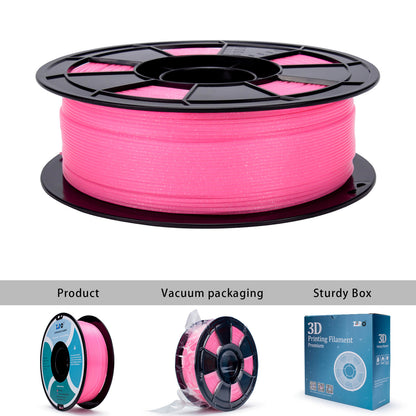 ZIRO Glitter Twinkling PLA Filament 1.75mm, Pink