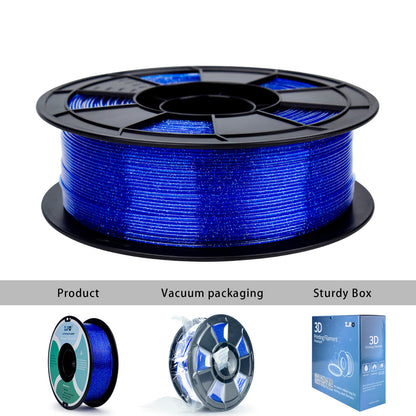 ZIRO Glitter Twinkling PLA Filament 1.75mm, Blue
