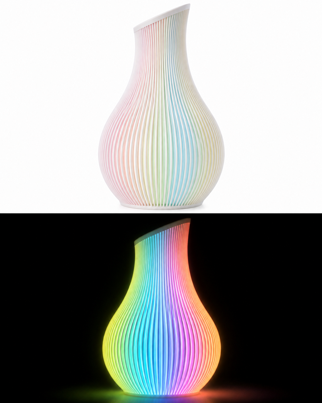 Fulspool Fluorescence PLA Filament 1.75mm, Rainbow Glow