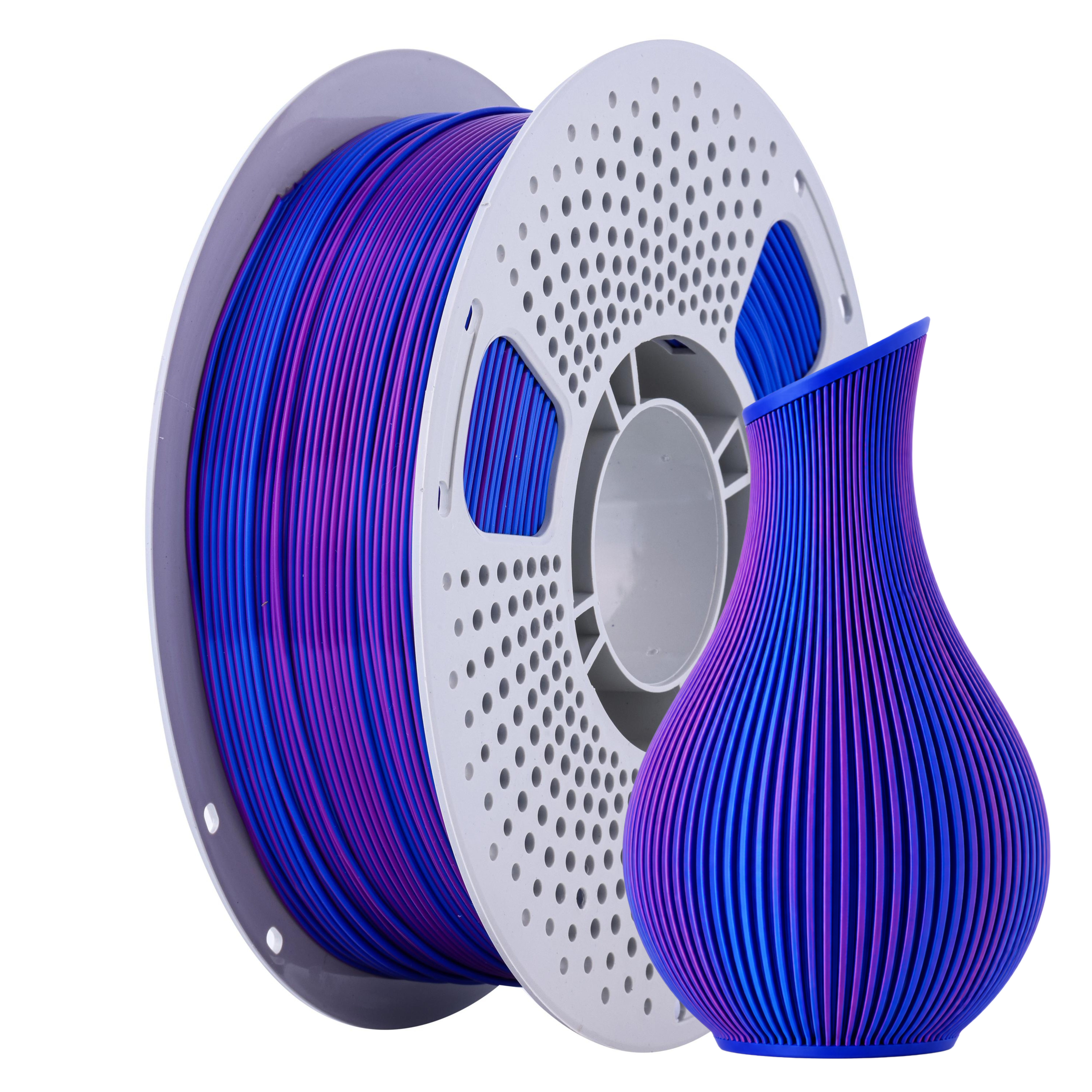 Fulspool Silk Two Tone PLA Filament 1.75mm, Galaxy fusion