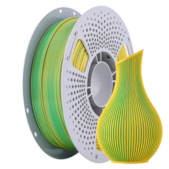 Fulspool Silk Two Tone PLA Filament 1.75mm, Golden Moss