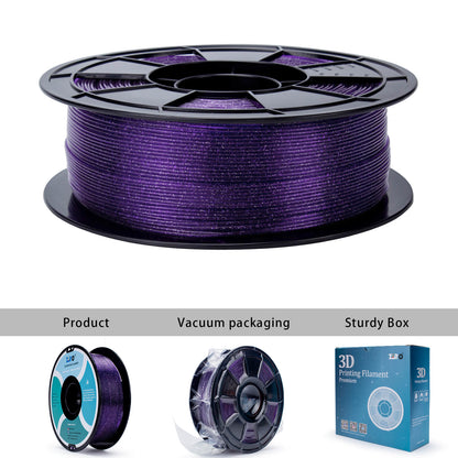ZIRO Glitter Twinkling PLA Filament 1.75mm, Purple